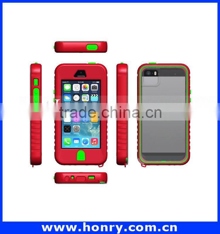 Latest colorful waterproof case with keybord for iphone 4, waterproof phone case