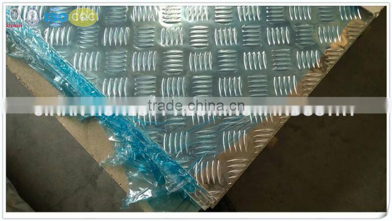 aluminum chequered sheet 3004 H14 H24 2mm to 6mm thick
