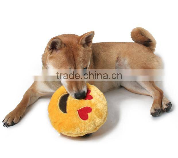 Free sample emoji squeaker toy for dog/for cats