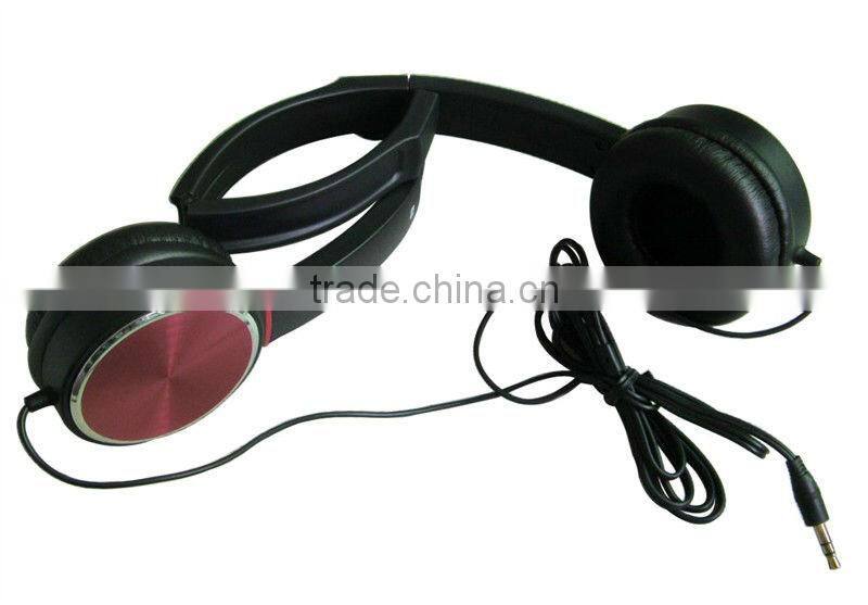Wired foldable slim computer headset with mic from shenzhen