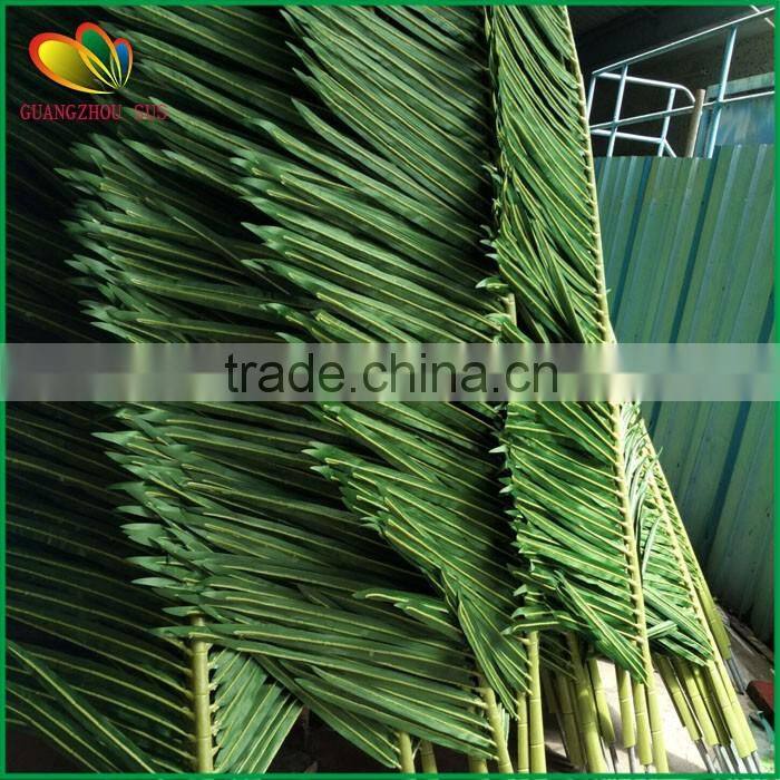 high quality artificial coconut leaf with UV resistant outdoor decor