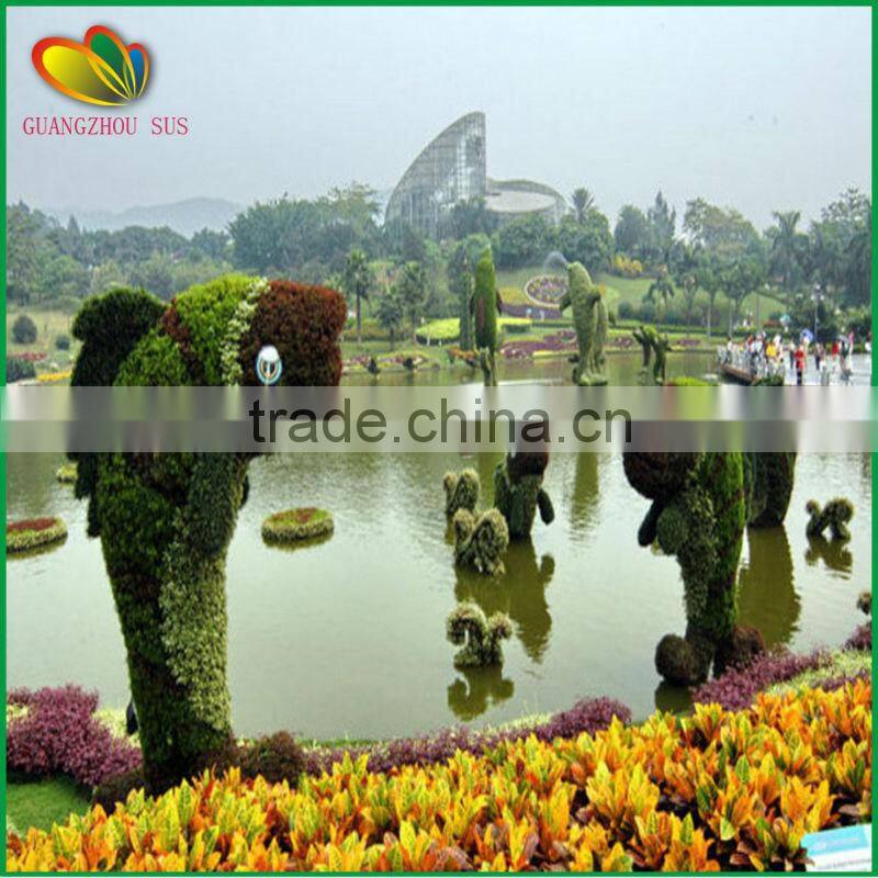 2015 novelty china artificial animal topiary for garden decor