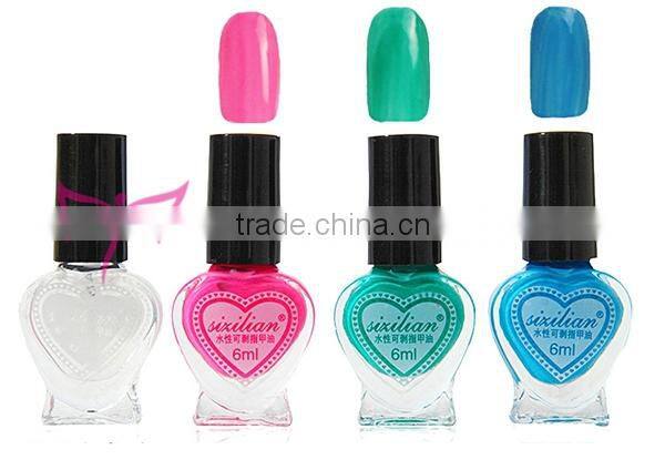 Easam hot 4pcs peel off nail polish gift set