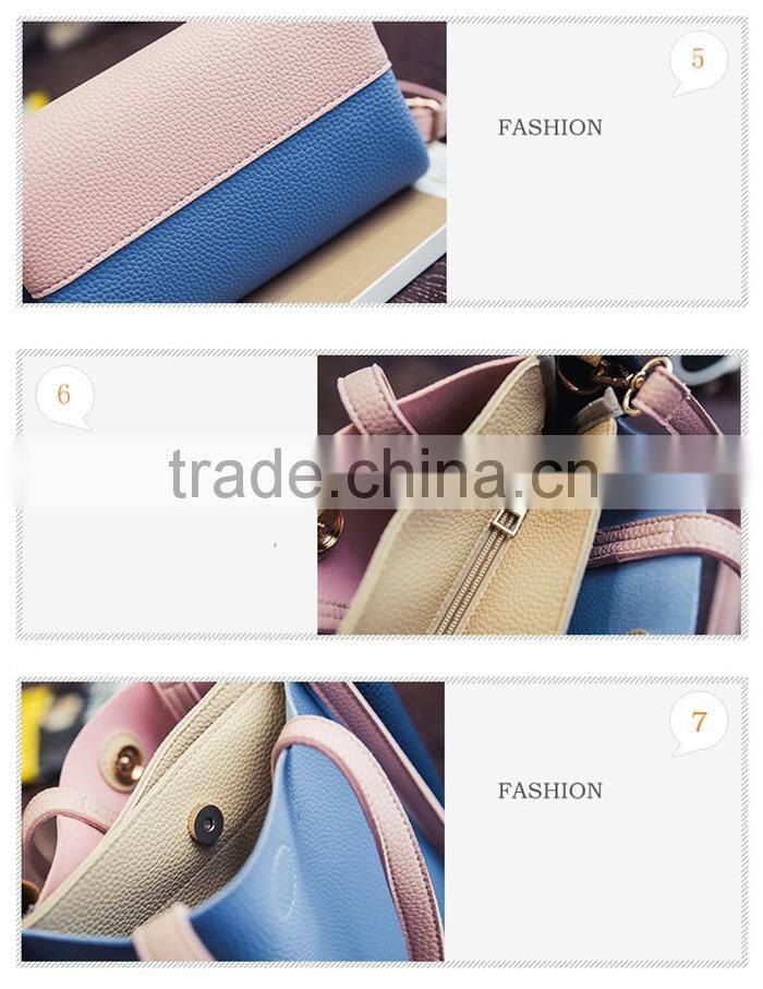 Latest college girls shoulder bags korean style ladys long strap hand bags
