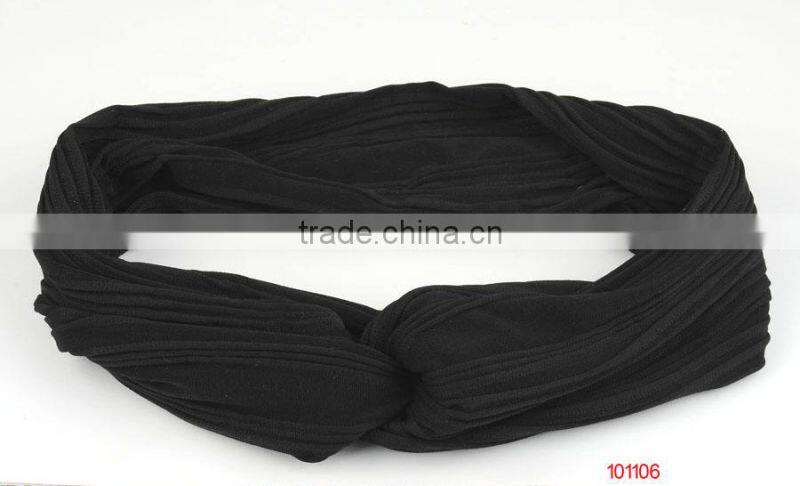 black fabric headband