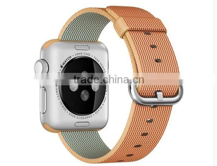 Original 1:1 38mm 42mm Nylon Watch Band with Steel Buckle For Apple Watch Woven Nylon Watch band with adapter