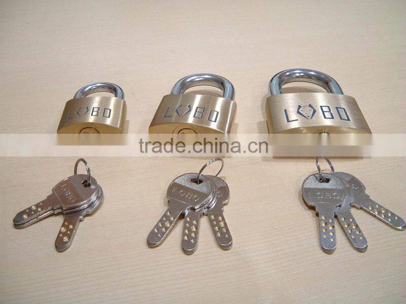 40mm Double Locking Mechanism Kaba Key brass security padlock