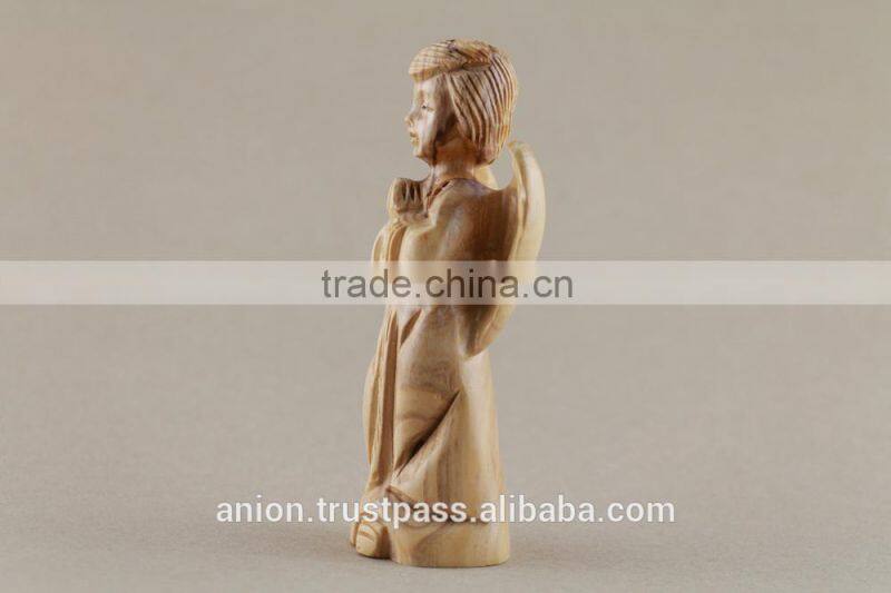 Olive Wood Carved Angel