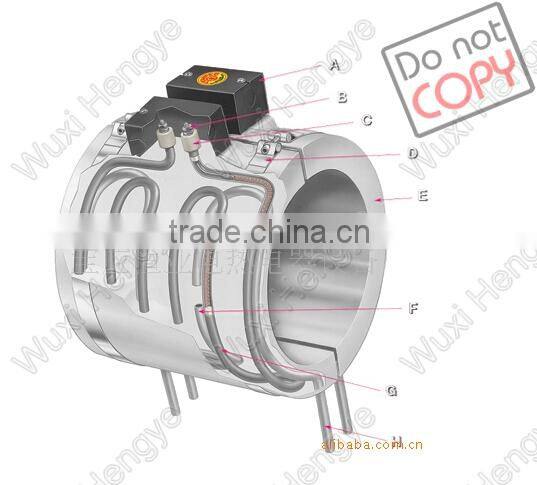 220V/380V/415V/440V band shaped ceramic insulation plastic injection molding heater