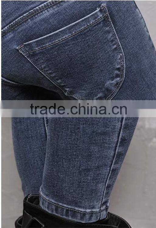 Hot-selling elegant autumn high quality denim jean trousers