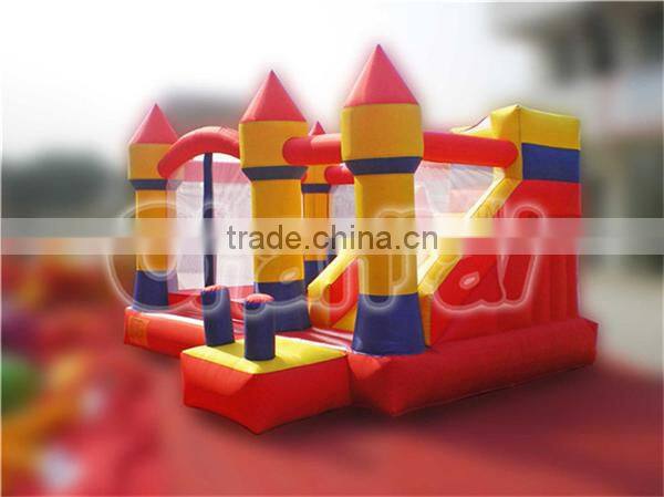 Home use inflatable oxford combo inflatable bouncer with slide