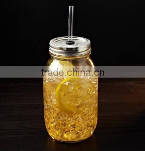 Kitchen Borosilicate Food Preservative Glass StorageJars With Plastic Lids