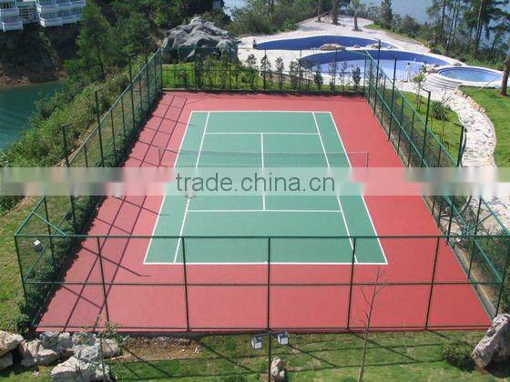 silicon pu sports court (tennis court)
