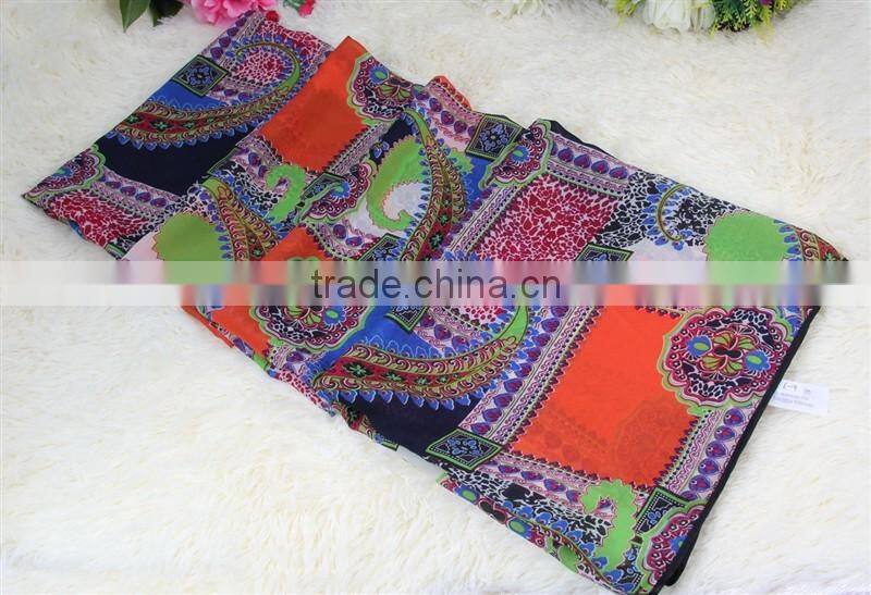 korean style low price hijab scarf / hijab shawl floral fashion scarf