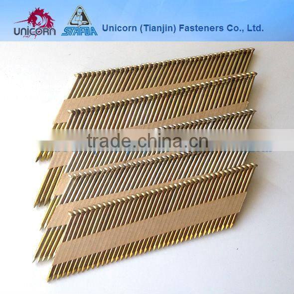 SN70 3.05mm wire dia 3 inch leg paper collated nails