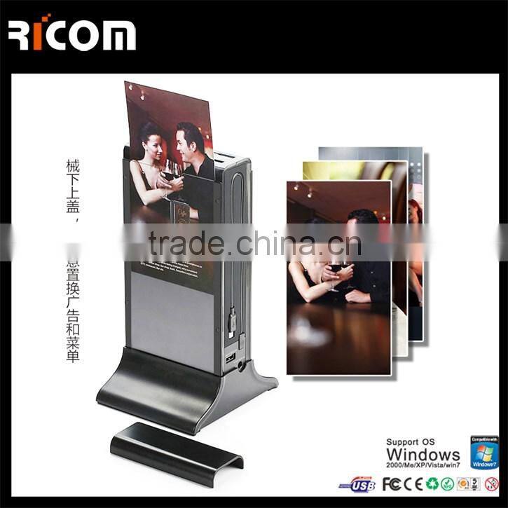 Menu standby restaurant power bank 2 USB ports 20800mAh with LCD advertising