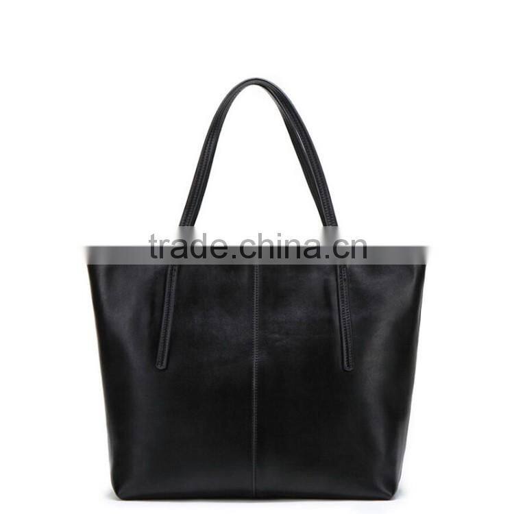Korean tote bag woman bags genuine leather file handbag in alibaba wholesale