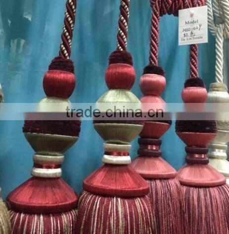 Alibaba china curtain rayon tassel tieback