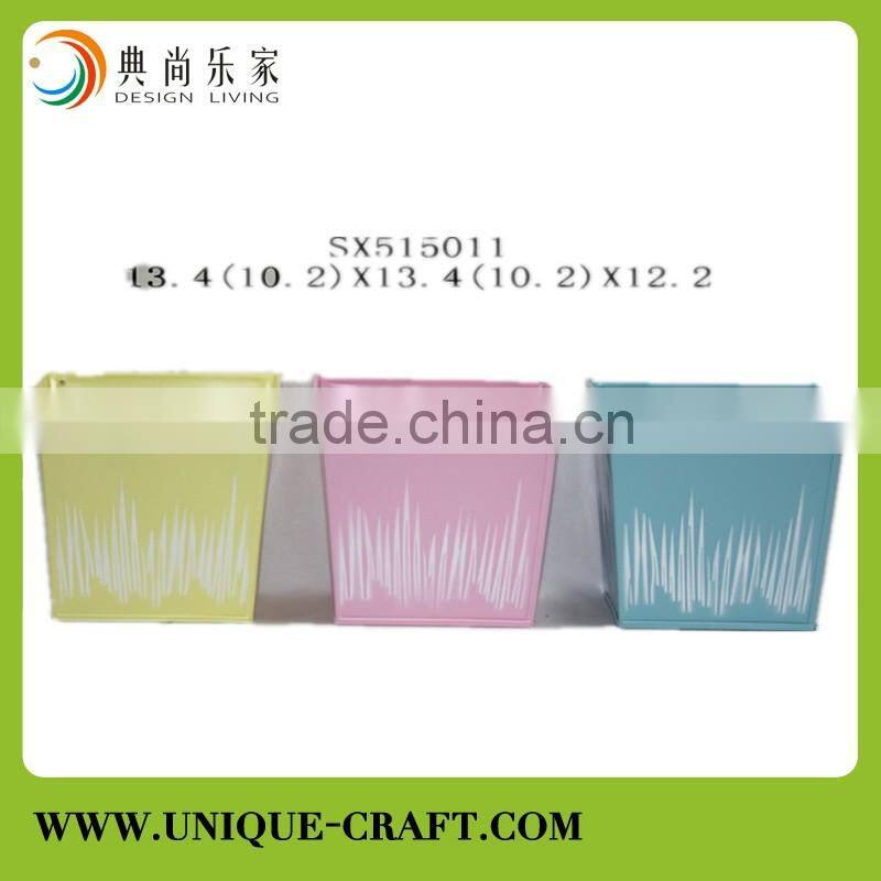 High quality antique style metal galvanized bucket for garden decor