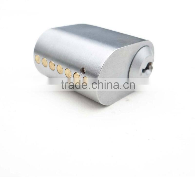 31mm Sweden Satin Chrome Brass Oval Lock Cylinder 701