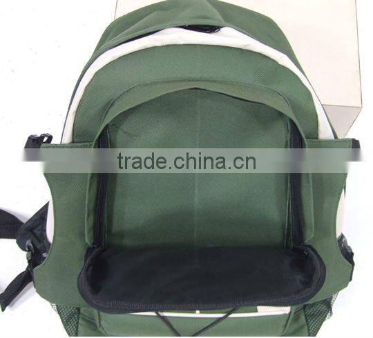 Teenage School bags 600D Simple School Backpack /Army green Color school bags for Teenagers