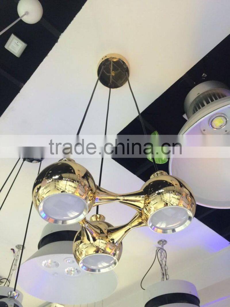 2015 Hot Sale Popular Classic Simple Indoor Decorative Suspension Aluminium Big Horn Shape Pendant Lamp Modern Lamp