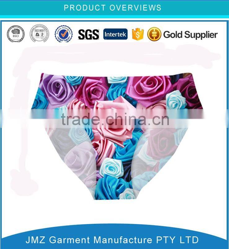 Digital print panties for custom women underwear