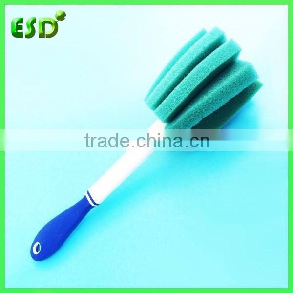 ESD Foam Scouring Sponge Bottle Brush With Comfort Handle