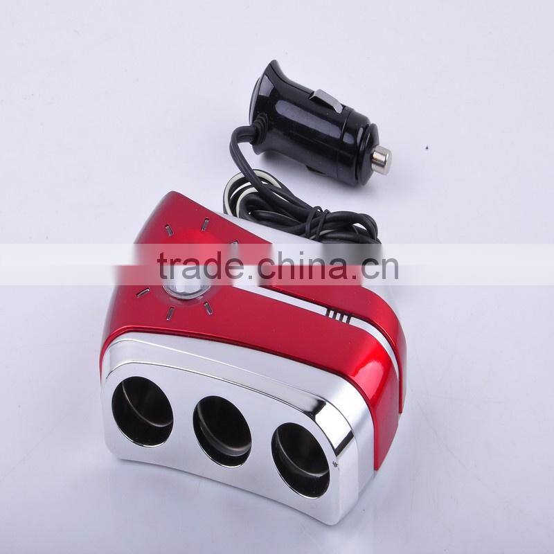 Blue Car Power Adapter Car Cigarette Charger Socket