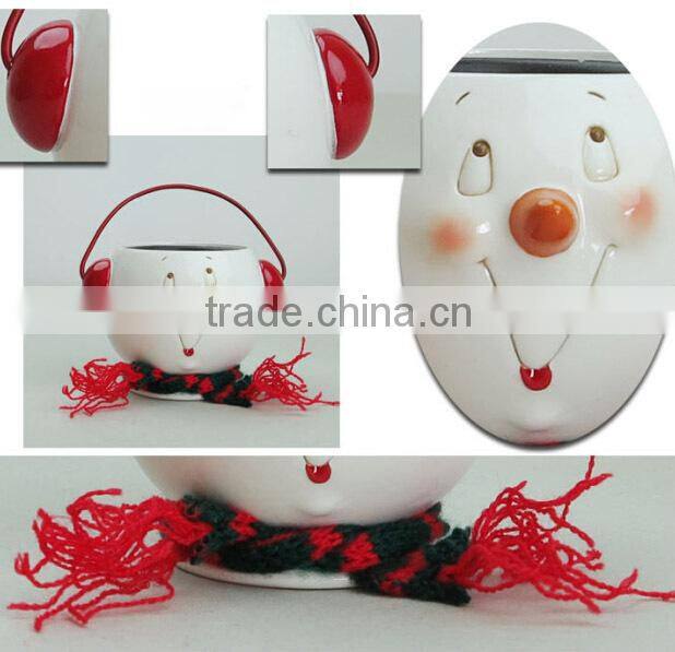 Garden Decoration White Color Small Resin Animal Shape Flower Pot