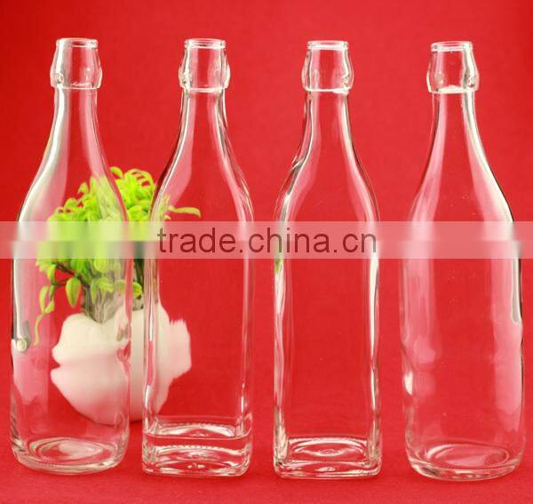 grey frosted glass bottle 750ml soda water glass bottle glass oil vinegar bottle