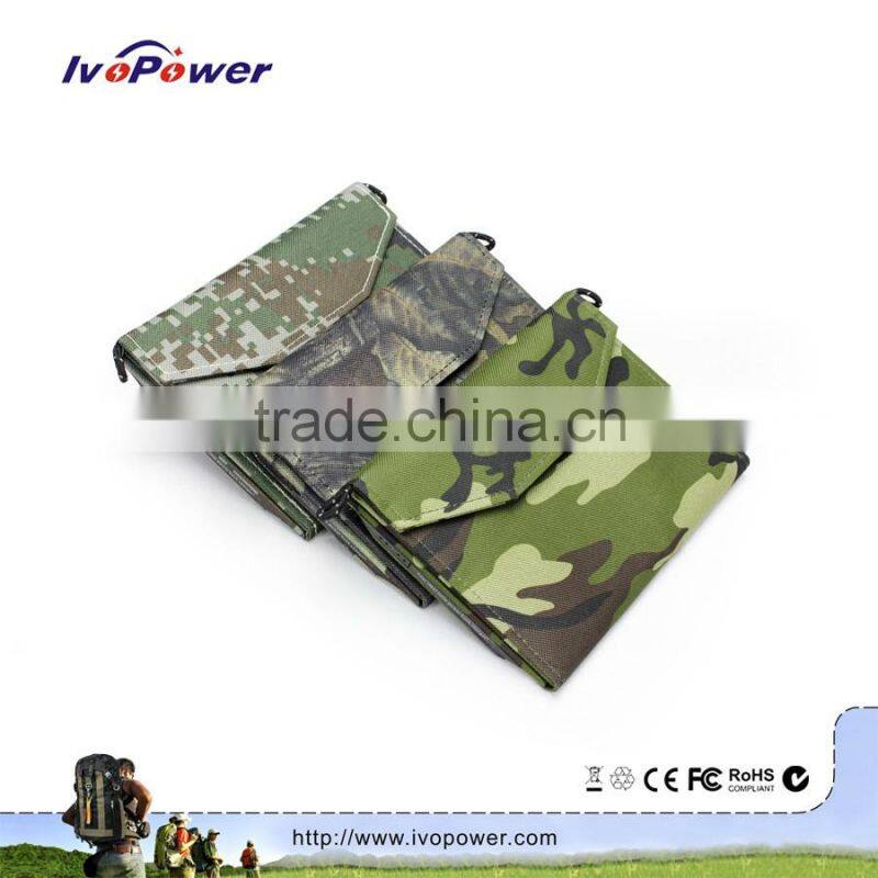 OEM mobile solar charger with rechargeable built-in solar power bank solar energy bag
