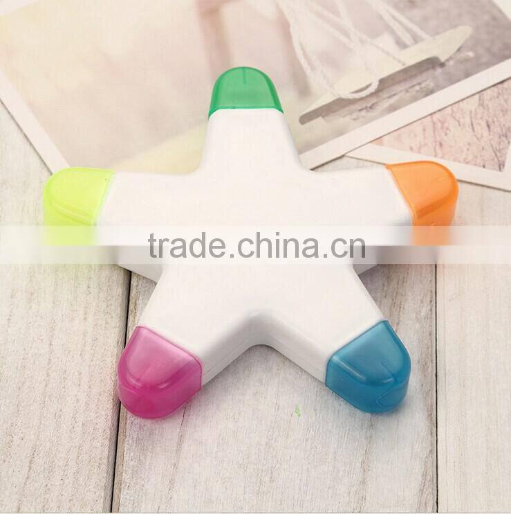 High quality star shape highlighter pen