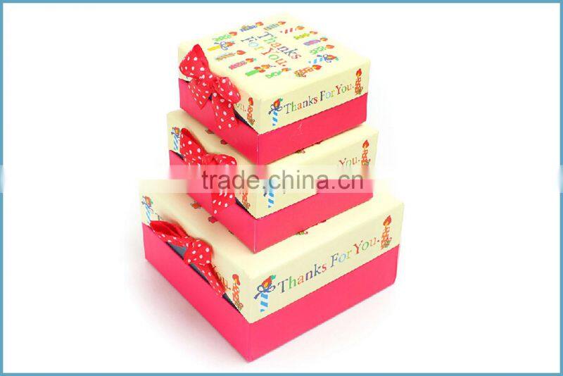 Paper Cardboard Suitcase Box with Handle