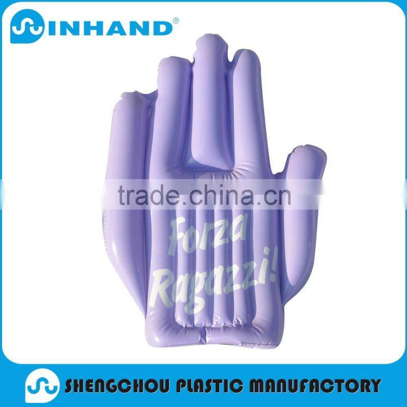 2016Manufacturers selling EN71-1-2-3 Eco-friendly PVC Inflatable yellow hand/giant inflatable hand/inflatable middle finger hand