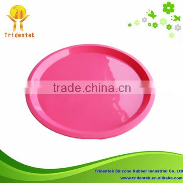 New Product Korean bbq grill table Non-stick Round Silicone pizza pan