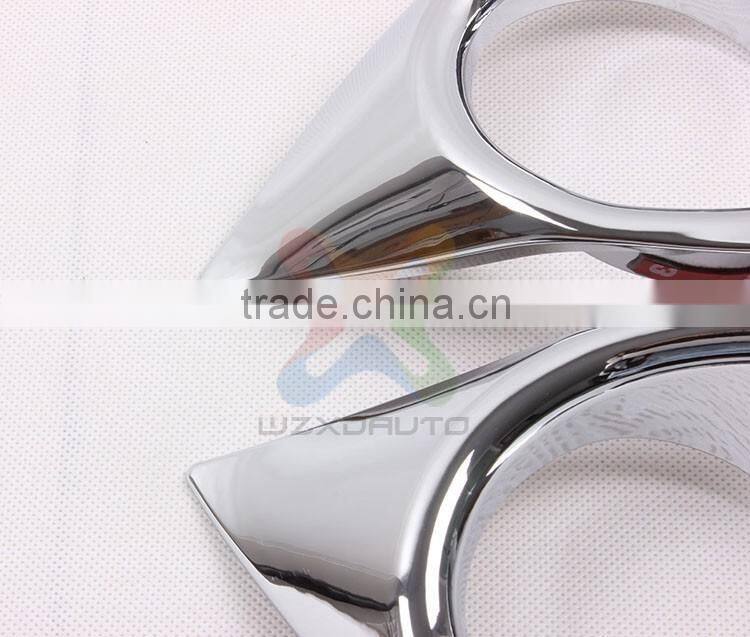 SET FRONT CHROME FOG LAMP LIGHT COVER FRONT FOG LAMP FOR PEUGEOT PG 2008