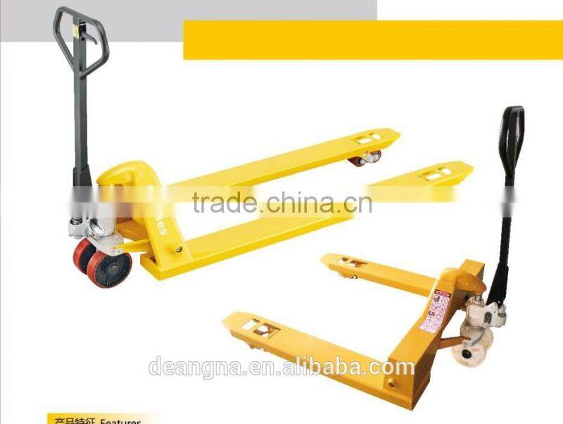ce hand pallet truck super long and super width 2 ton