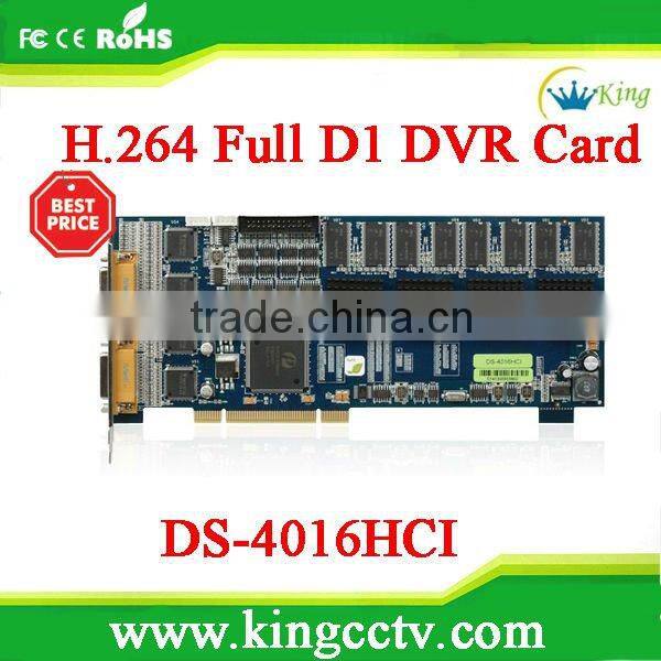 2014 H 264 Hikvision 16 channels Smart DVR Hardware Compression DVR Card(DS-4016HCI)