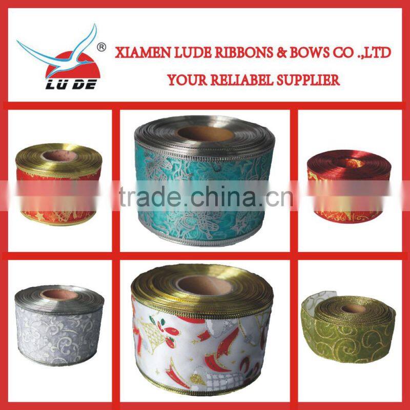 Pre-made Christmas ribbon bow For Holiday