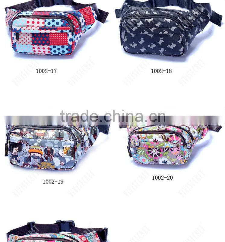 Nylon Bum Bag Fashionable Waist Bag Outdoor Activity Phone Wallet Bag for Men and Women