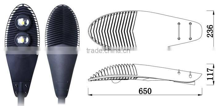 2 pcs CREE/ Epistar LED 80w-120w 3/5 years warranty CE GS cob led street light 120w