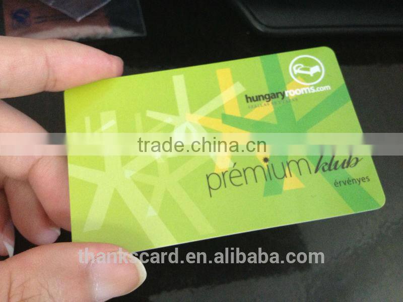 Plastic Reward Cards with embossed numbers and letters