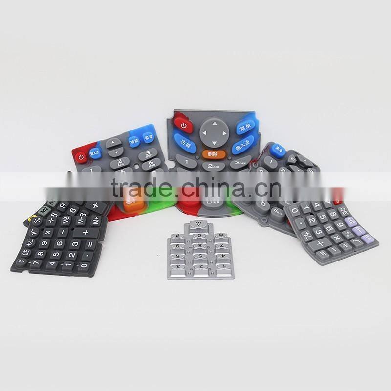 Custom novelty design conductive silicone rubber push buttons for home appliance