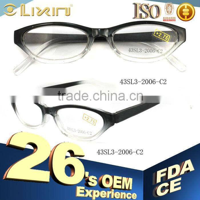 Lastest Cheap High Quantity Classic Plastic Reading Glasses 43SL3-2006