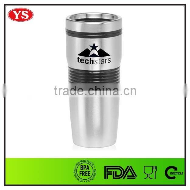 plastic insulated double walled coffee mug thermal cup