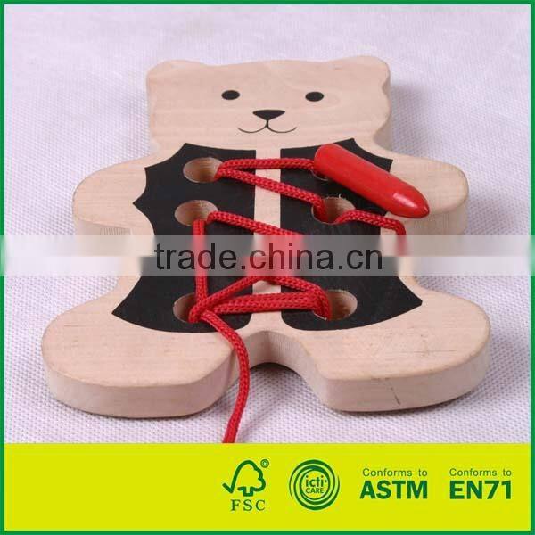 Cheap Kids Wooden Lacing Toy