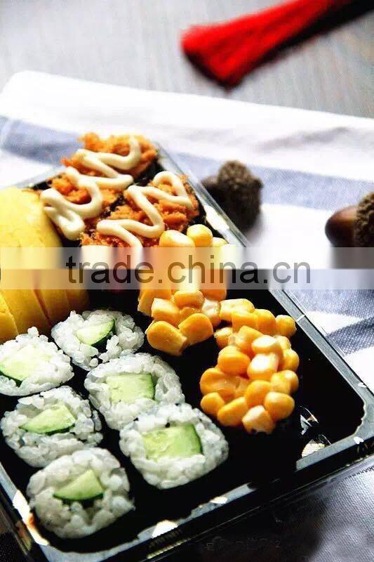 SM1-1105A Momiji disposable Japanese plastic printing food sushi box container tray