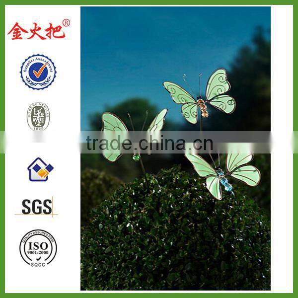 fluorescent butterfly stakes set of 3
