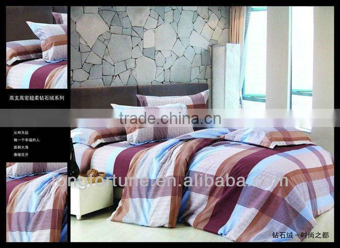 luxury reactive printed four pieces bedding set